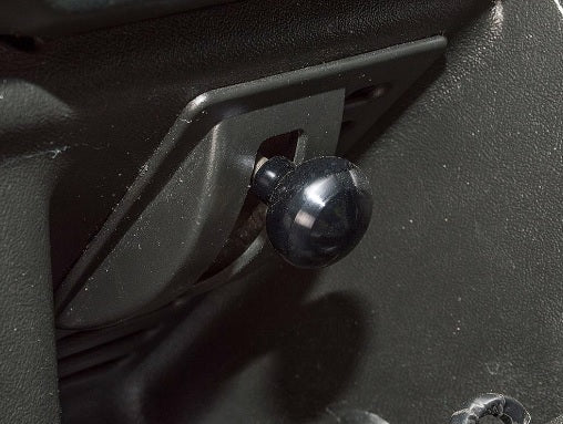 Ventilation Grille Knob  aluminium - Black