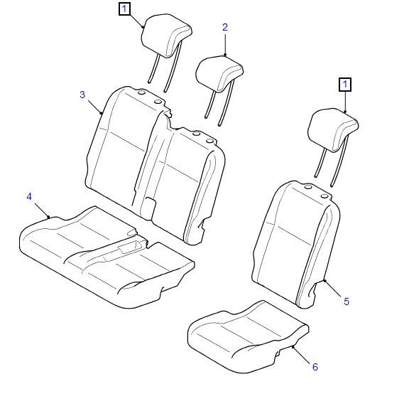 Headrest - Cover And Pad - ORIGINAL LAND ROVER