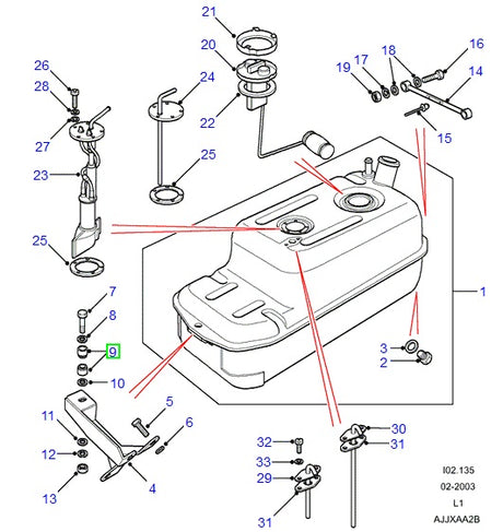 Mounting Rubber Fuel Tank