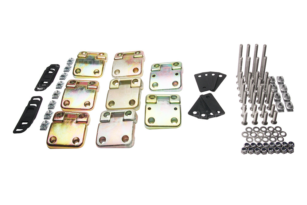 Door Hinge Kit 4 Door S/S Bolt - With Stainless Steel Screws