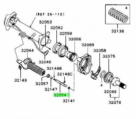 Rod, Freewheel Clutch Actuator Shift - MITSUBISHI