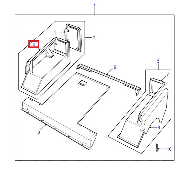 Rear Right Wing Panel