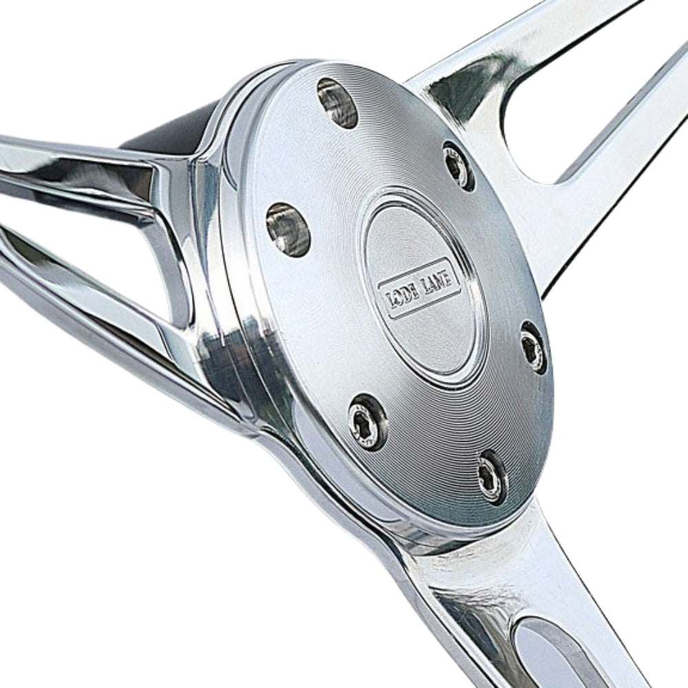 Steering wheel boss kit - 48 spline - slimline - silver - exmoor trim