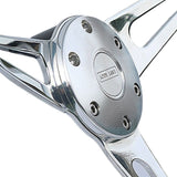 Steering wheel boss kit - 48 spline - slimline - silver - exmoor trim