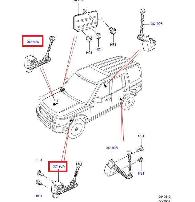 sensor air suspens