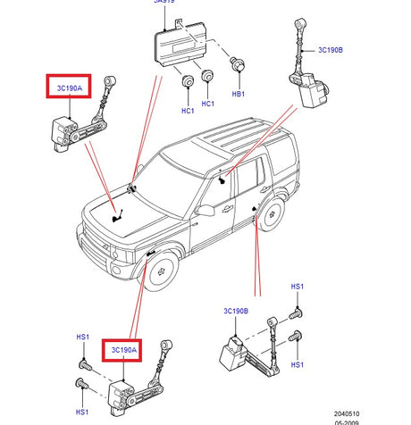 sensor air suspens