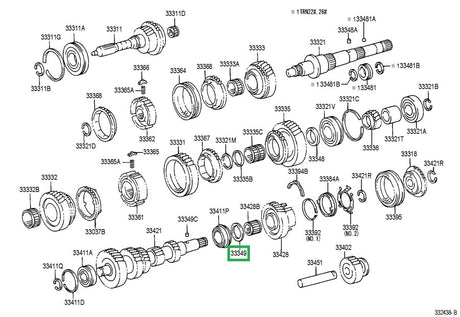 Washer, 5th gear thrust