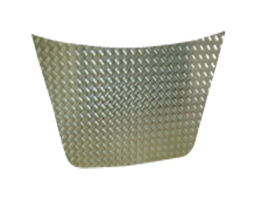 Chq Plt Bonnet Protector - Aluminum - 2mm