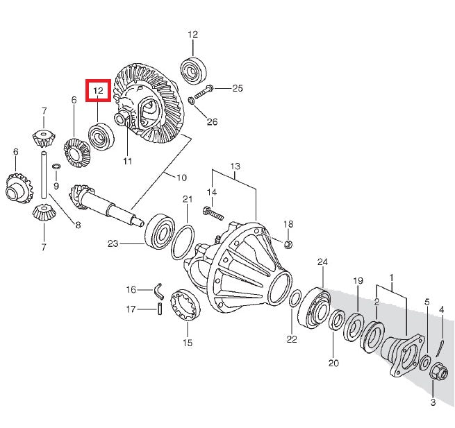 Differential Carter Bearing