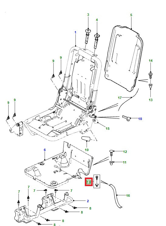 Retaining Clip - GENUINE LAND ROVER