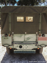 Full Canvas - Double Rear Window - Khaki - EXMOOR TRIM