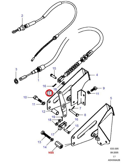 Handbrake Lever - GENUINE LAND ROVER