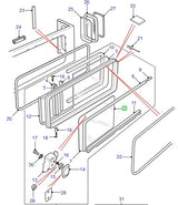 Glass Bodyside Sliding Clear