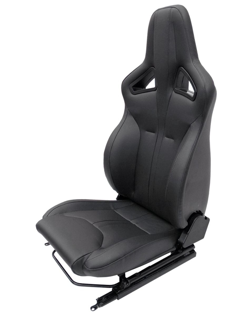 E-Sports seat pair Black leather