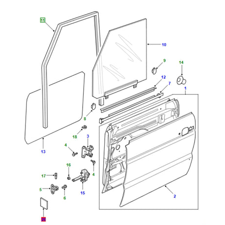 Front Door Window Glass Rubber Channel - ALLMAKES