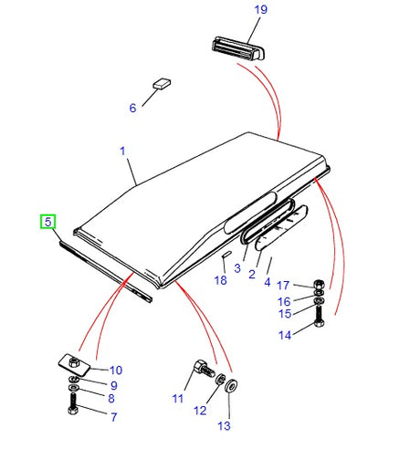 Interior Seal - Roof to Windshield