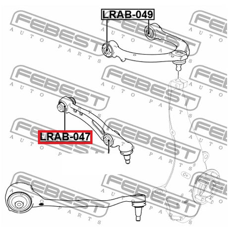 Bush ARM - FRONT SUSPENSION - RH - RR L405