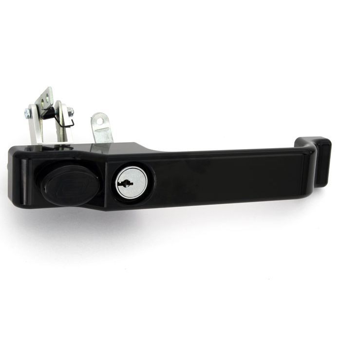 Door Handle - Black - With Lock - Left Side - OPTIMILL