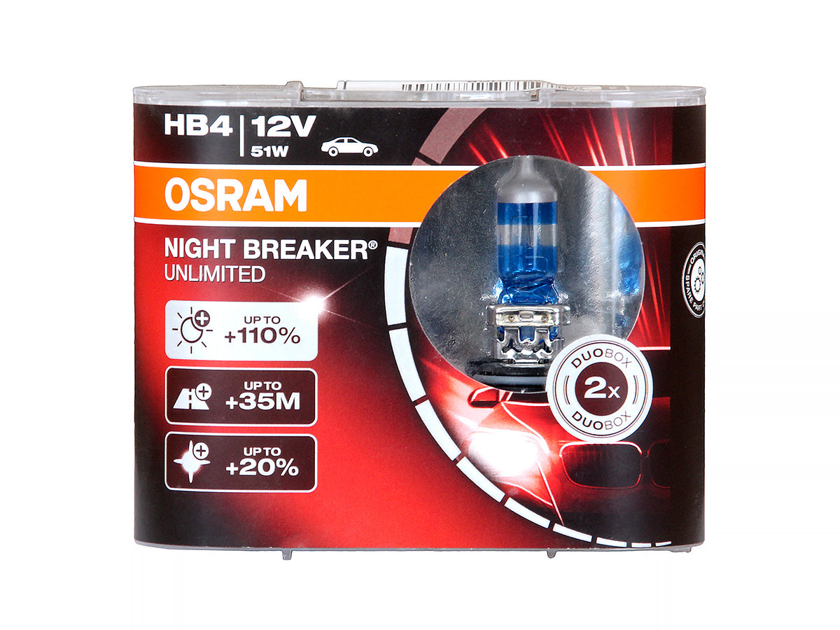 Osram Night Breaker® Unlimited HB4 Twin Duo Pack - All