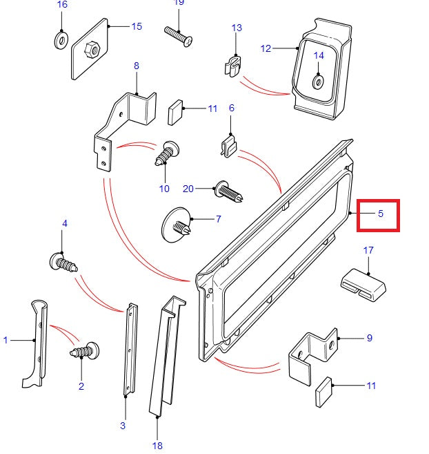 Panel-bodyside trim, LH , Dark Granite