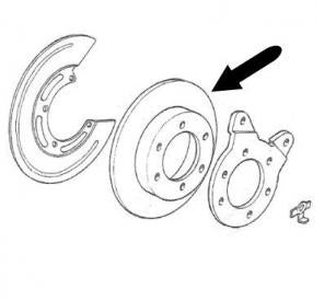 Brake Disc - Front - Girling - SANTANA