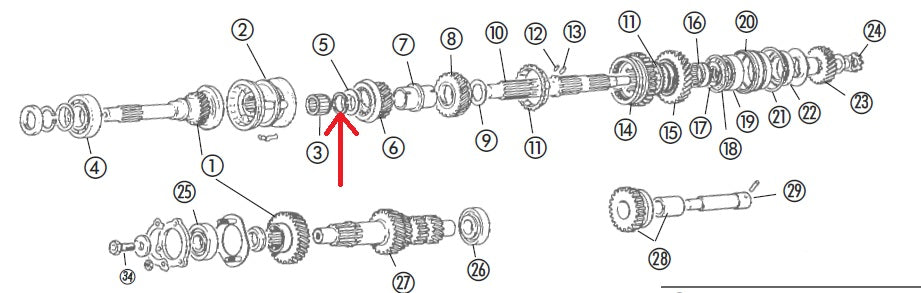 Spring Ring Mainshaft