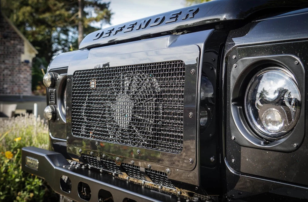 Front Grille - Stainless Steel - Glossy Santorini Black - AG PARTS