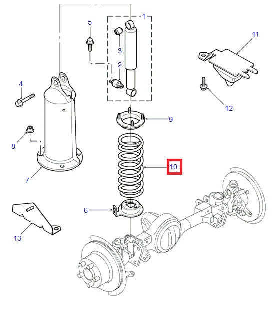 Front Spring-Coil Yellow / Purple