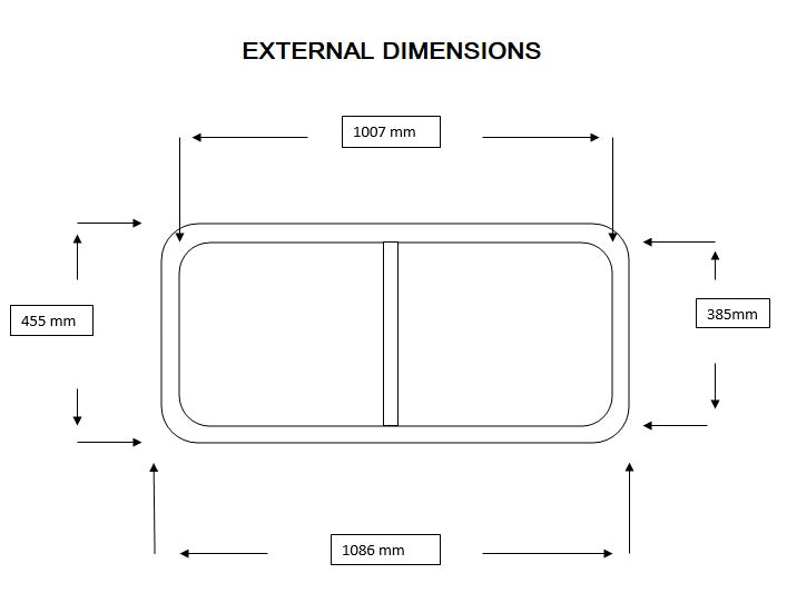 Deluxe Kit Rear Sliding Windows - Pair - Green - ALLMAKES