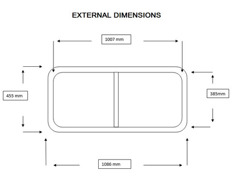 Deluxe Kit Rear Sliding Windows - Pair - Green - ALLMAKES