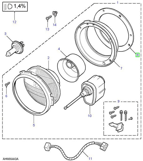 Gasket Headlamp