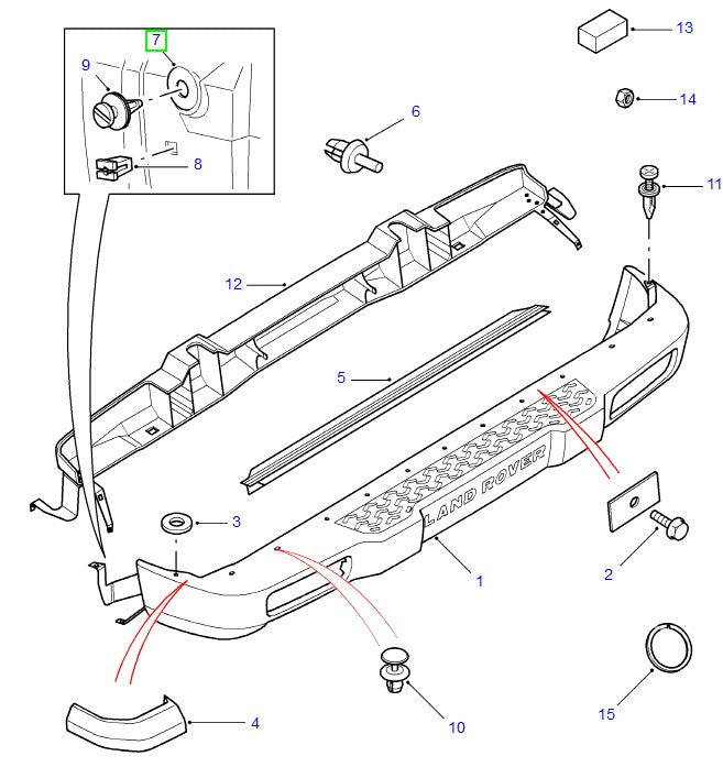 Rear Bumper Clip - ALLMAKES 4X4