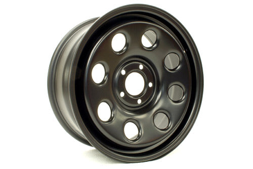 Terrafirma 18x8 et45 steel wheel d3/d4/rrs satin black with nuts