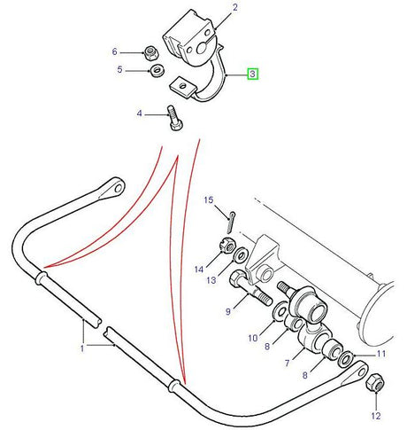 Bracket Anti Roll Bar Bush - ALLMAKES