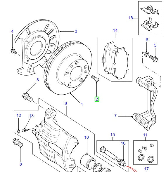 SCREW M6 - Disc Brake / Brake Drum