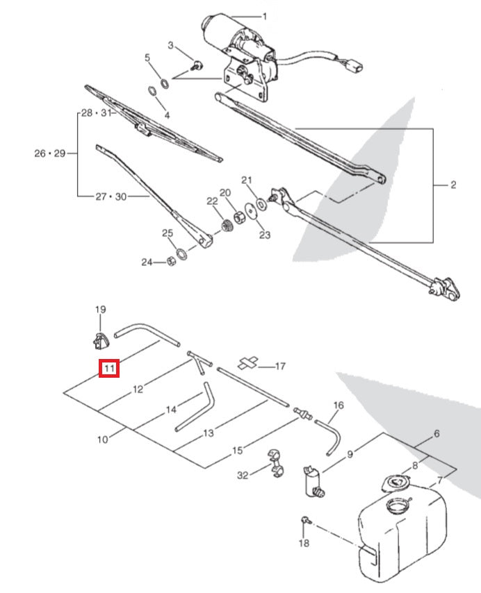 Tube From "Y" to Right Side Jet