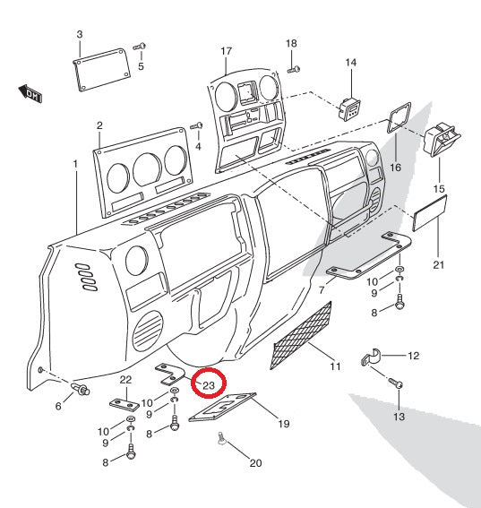 Internal Support STOWAGE BOX - Left Side