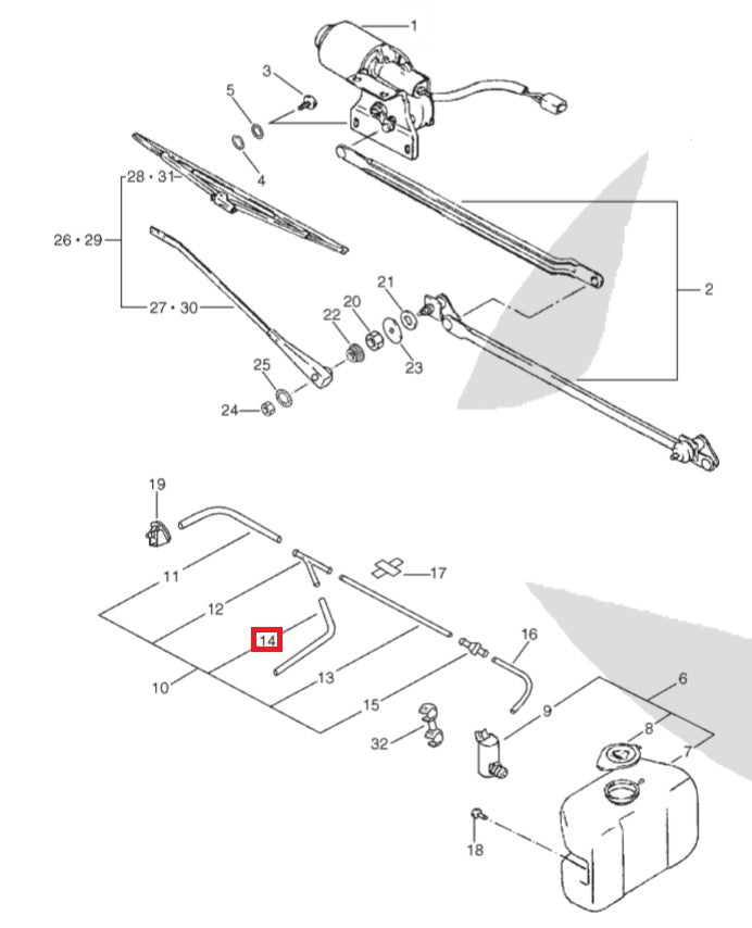 Tube From "Y" to Spout Left Side