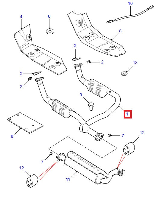 Exhaust Pipe Assembly - Exhaust System - With Gasoline Engines - With Catalytic Converter