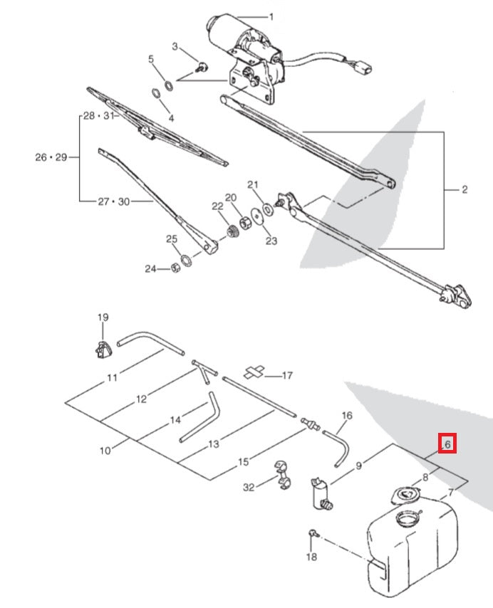 Windshield Washer Equipment Set