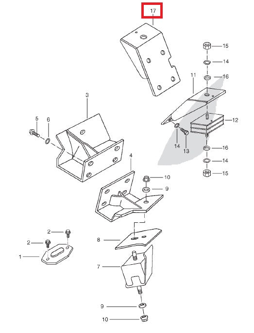 Rear Engine Mounting - Right Hand