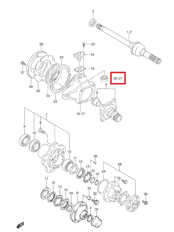 Bearing Swivel Pin Housing rpd