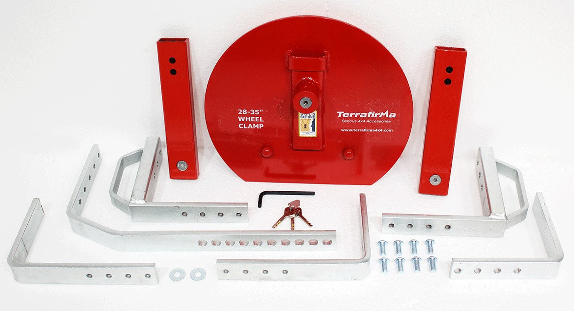 Terrafirma XL Security Wheel Clamp suits wheels from 32" to 35" dia.