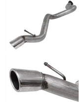 110 stainless steel big bore rear pipe