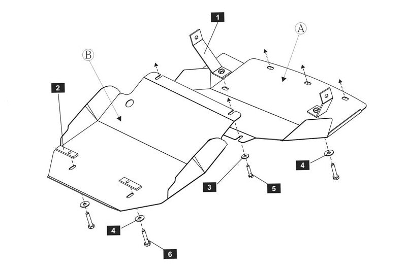 Steel crankcase and gearbox protection 2mm