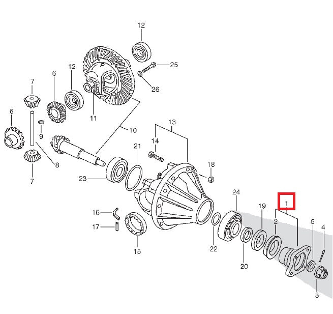 Flange Diff Unit