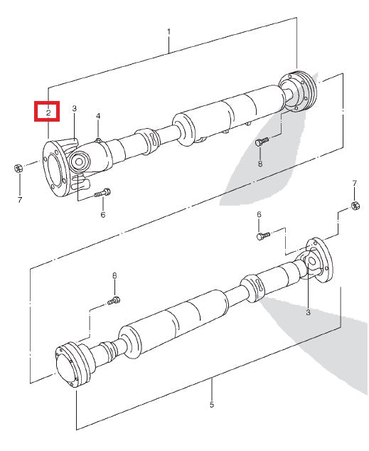 Flange Front Propshaft