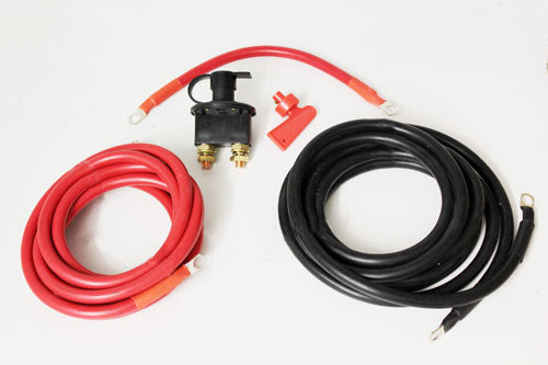 Terrafirma extended winch cables 4m and isolator switch