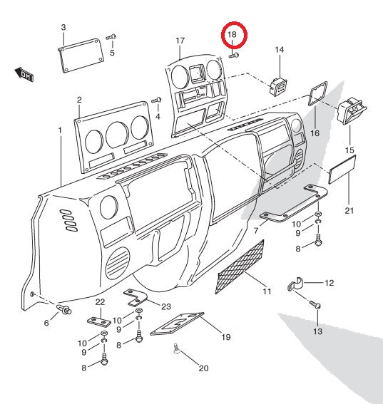 Central Cover Screw