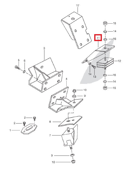 Rear Engine Mounting - Right Hand